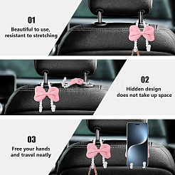 2Pcs Plastic Imitation Pearl Car Hook&nbsp;AJEW-WH0270-848