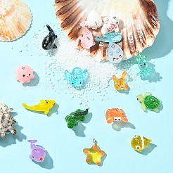 17Pcs 17 Styles Marine Series Resin Pendants&nbsp;RESI-YW0003-29