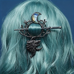 Alloy Hair Sticks&nbsp;PW-WGBCE42-01