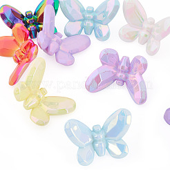 10Pcs UV Plating Opaque Acrylic Beads&nbsp;OACR-TA0004-09
