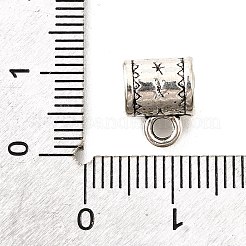 Tibetan Style Alloy Tube Bails&nbsp;TIBE-L008-13AS