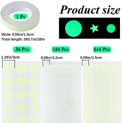 4 Styles Luminous PVC Wall Stickers&nbsp;DIY-GF0010-58