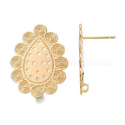 Brass Stud Earring Findings&nbsp;KK-N232-336LG