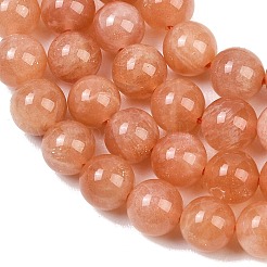Natural Sunstone Beads Strands&nbsp;G-G342-A02-7mm