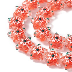 Glass Beads Strands&nbsp;X1-LAMP-F029-03E