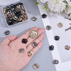 64Pcs 4 Colors Alloy Cord Locks&nbsp;FIND-ME0004-01A