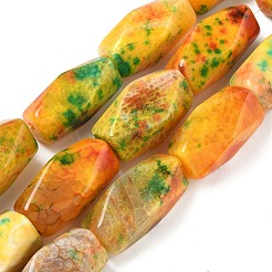 Dyed Natural Agate Beads Strands&nbsp;G-I394-C14