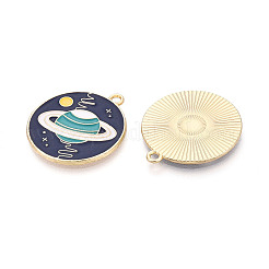 Rack Plating Alloy Enamel Pendants&nbsp;ENAM-S126-069-NR