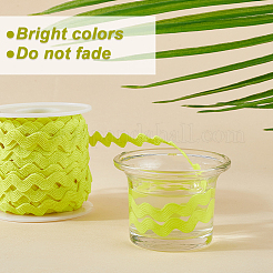 24~25 Yards Polyester Wavy Fringe Trim Ribbon&nbsp;SRIB-GF0001-39E