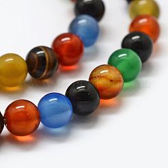Natural Agate Beads Strands&nbsp;G-F417-05-10mm