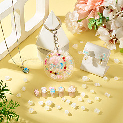 200Pcs Flower & Butterfly Resin Cabochons&nbsp;CRES-TA0001-89H