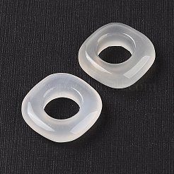 Natural White Chalcedony Linking Rings&nbsp;G-F773-04