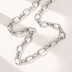 10MM 304 Stainless Steel Oval Link Chain Necklaces for Women&nbsp;X-NJEW-G194-04P
