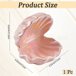Shell Shape Porcelain Jewelry Plate&nbsp;AJEW-WH20080-08B