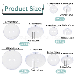 100Pcs 2-Hole Resin Buttons&nbsp;BUTT-CY0001-33