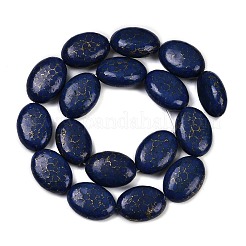 Synthetic Howlite Imitation Lapis Lazuli Beads Strands&nbsp;G-S393-11A-18x25