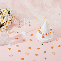 40Pcs 2 Colors Alloy Enamel Pendants&nbsp;ENAM-SC0005-30
