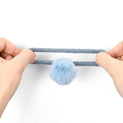 Imitation Wool Girls Hair Accessories&nbsp;OHAR-S190-17A