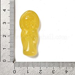 Natural Yellow Agate Carved Pendants&nbsp;LS-G-K349-04B