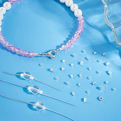 160Pcs 4 Styles 925 Sterling Silver Tube Beads&nbsp;STER-PH0002-28