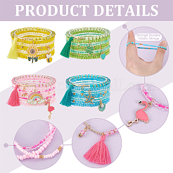 32Pcs 32 Style Glass Seed Beaded Stretch Bracelets Set&nbsp;BJEW-BC0001-08