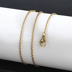 304 Stainless Steel Cable Chains Necklace for Men Women&nbsp;NJEW-N050-A03-G15