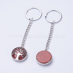 Natural Red Jasper Keychain&nbsp;KEYC-E023-02D