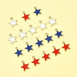 20Pcs 3 Colors Alloy Enamel Pendants&nbsp;ENAM-FS0003-53