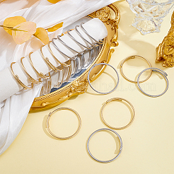 16Pcs 2 Colors 304 Stainless Steel Twist Rope Bangles for Women&nbsp;BJEW-ME0001-22