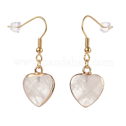 Mixed Natural Gemstone Heart Dangle Earrings & Pendant Necklaces Jewelry Sets&nbsp;SJEW-JS01195