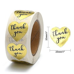 1 Inch Thank You Stickers&nbsp;X-DIY-G021-13C