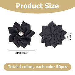 200Pcs 4 Colors Polyester Ornament Accessories&nbsp;DIY-HS0001-70