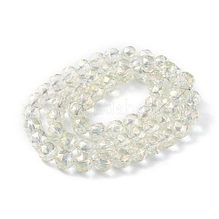 Transparent Electroplate Glass Beads Strands&nbsp;EGLA-F154-FR03