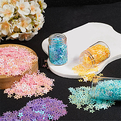 180G 6 Colors Plastic Sequins Beads&nbsp;PVC-CP0001-04