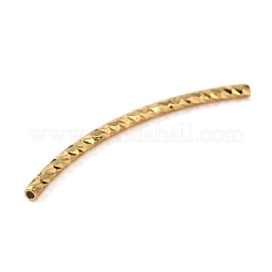Brass Curved Tube Beads&nbsp;FIND-WH0110-155A