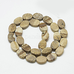 Natural Picture Jasper Beads Strands&nbsp;G-T122-04P