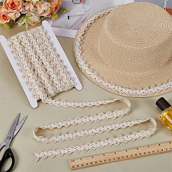 10 Yards Cotton Wavy Lace Trim Ribbon&nbsp;OCOR-FG0002-94B