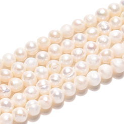 Natural Cultured Freshwater Pearl Beads Strands&nbsp;PEAR-N013-04F