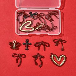 14Pcs 7 Styles Alloy Pendants with Enamel&nbsp;FIND-FS0004-27