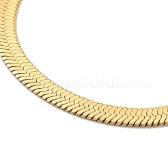 Ion Plating(IP) 304 Stainless Steel Herringbone Chain Necklace for Men Women&nbsp;LS-NJEW-E076-03C-G