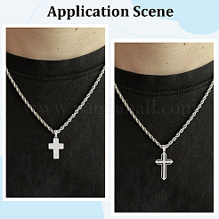 2Pcs 2 Styles 304 Stainless Steel Pendants&nbsp;STAS-BBC0007-71