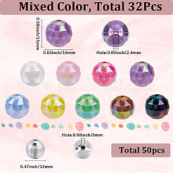 82Pcs UV Plating Opaque Acrylic Beads&nbsp;SACR-SC0001-46