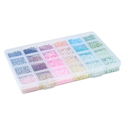 DIY Glass Seed & CCB Plastic & Imitation Pearl Beads Jewelry Making Findings Kits&nbsp;DIY-FS0008-15