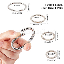 Alloy Spring Gate Rings&nbsp;PALLOY-CA0001-28P