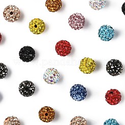 50Pcs 10 Colors Pave Disco Ball Beads&nbsp;RB-FS0001-07