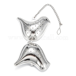 Tarnish Resistant Chick Shape Tea Infuser&nbsp;AJEW-P091-02P