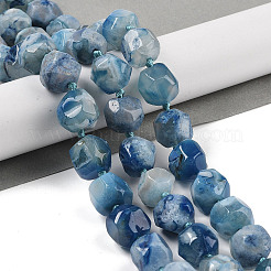 Natural Blue Cherry Blossom Agate Beads Strands&nbsp;G-NH0010-J02-01B