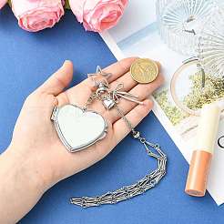 Stainless Steel Portable Lipstick Pouch Pendant Decorations&nbsp;HJEW-FS00109