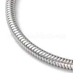 Non-Tarnish 304 Stainless Steel Round Snake Chain Necklace&nbsp;NJEW-D045-13P