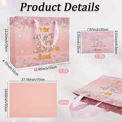 Sixteenth Birthday Paper Tote Bags with Handles&nbsp;CARB-SP0001-02